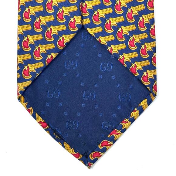 Gucci Vintage ‘Pistol’ Tie - Picture 6 of 12